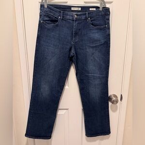 EUC Banana Republic Premium Denim Straight-Leg Jeans – Dark Wash